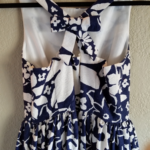 Kate Spade New York Tanner Blue White Dress Size S USA 4 - Picture 4 of 8